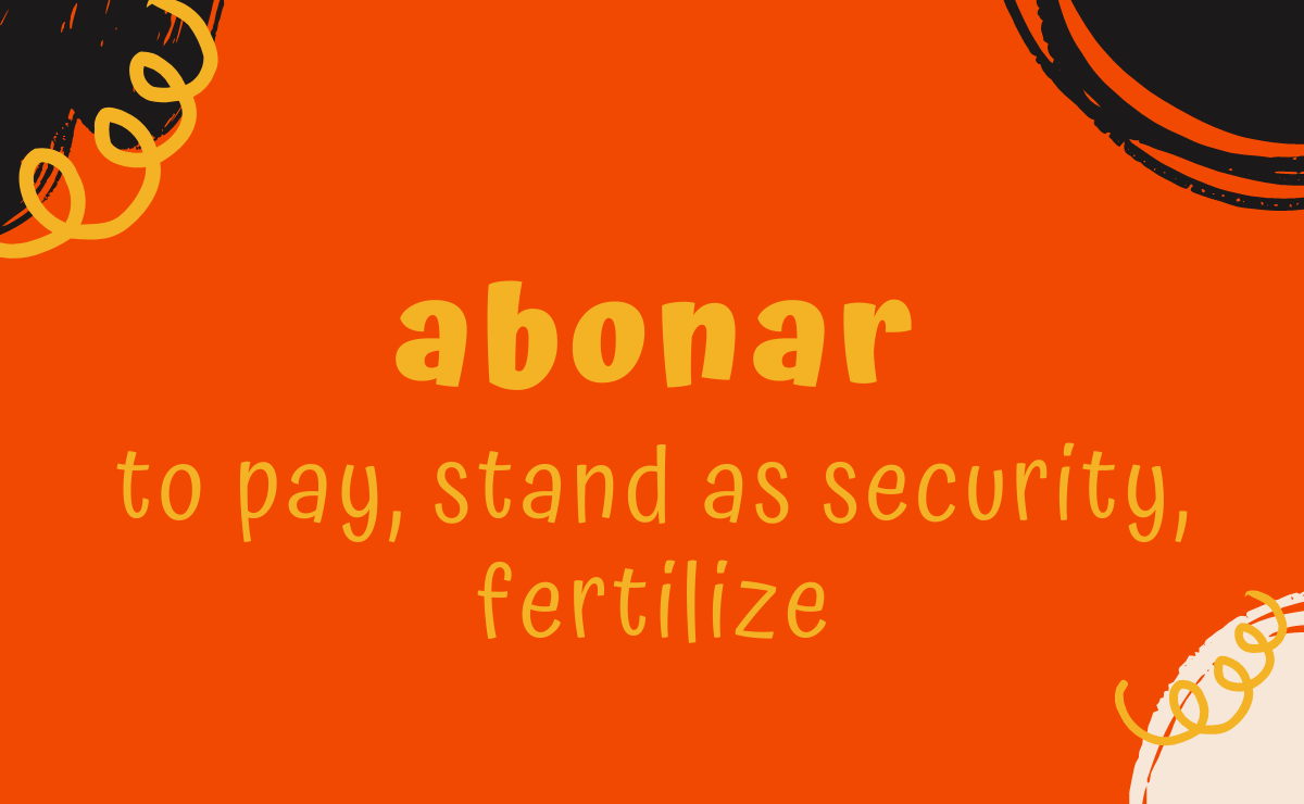 Abonar conjugation - to pay