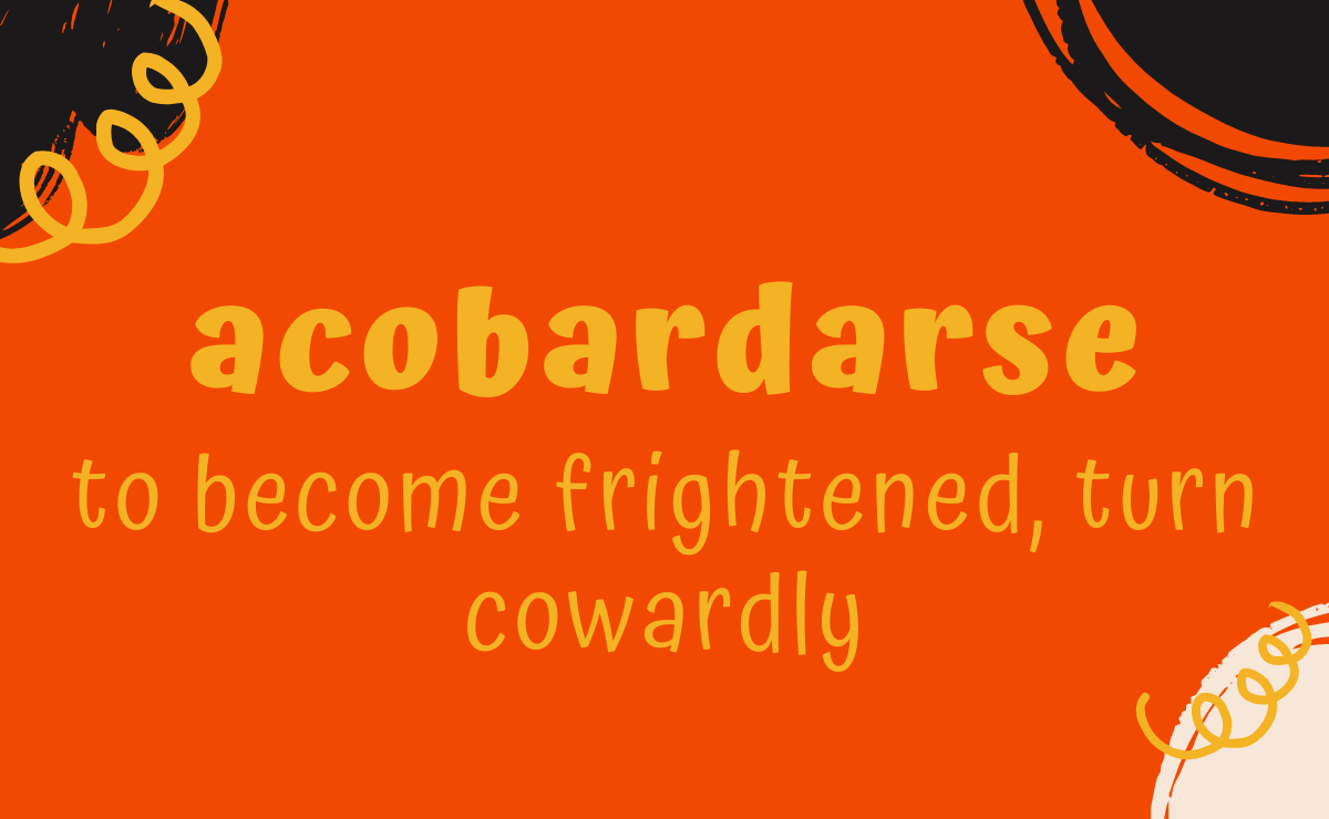 Acobardarse conjugation - to become frightened