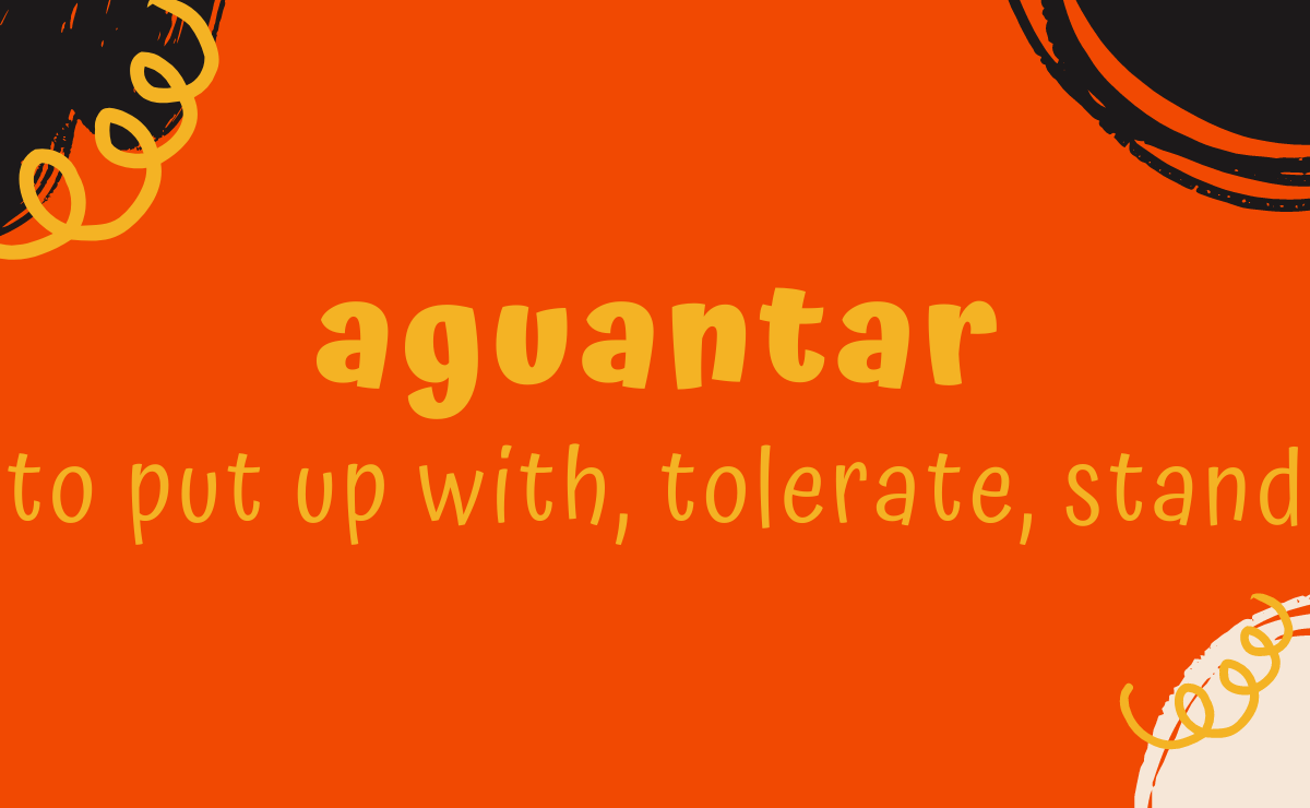 Aguantar conjugation - to put up with