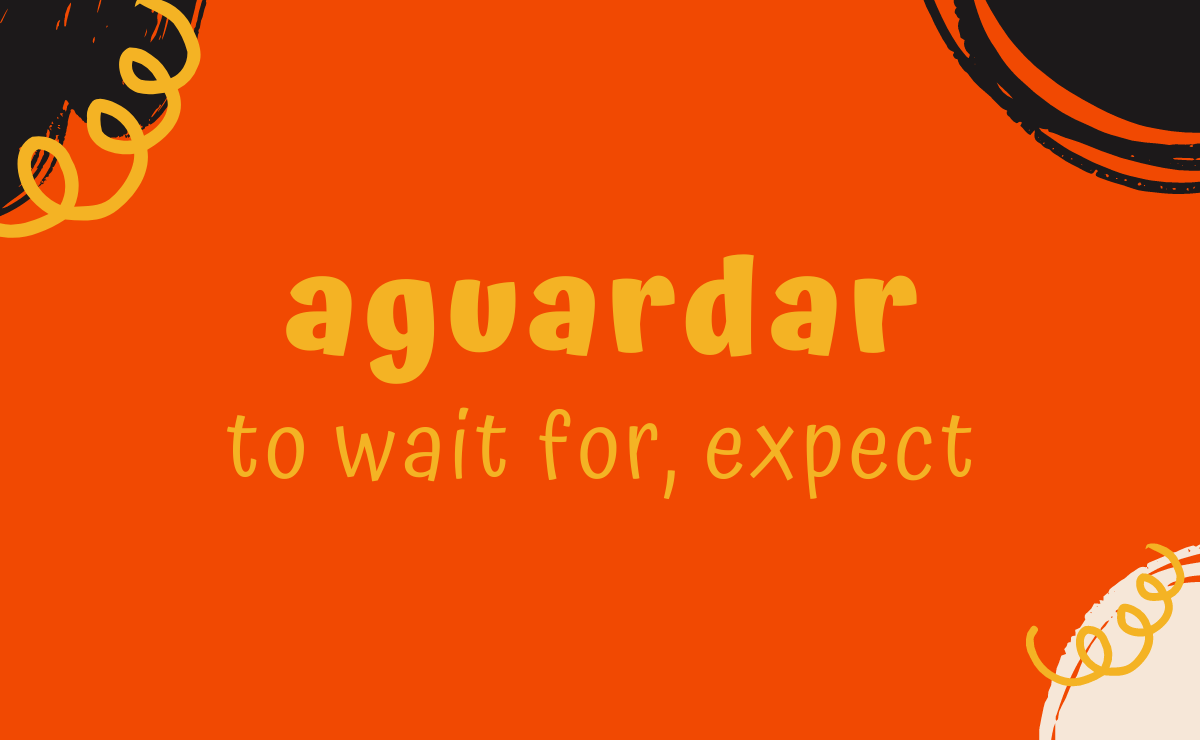 Aguardar conjugation - to wait for