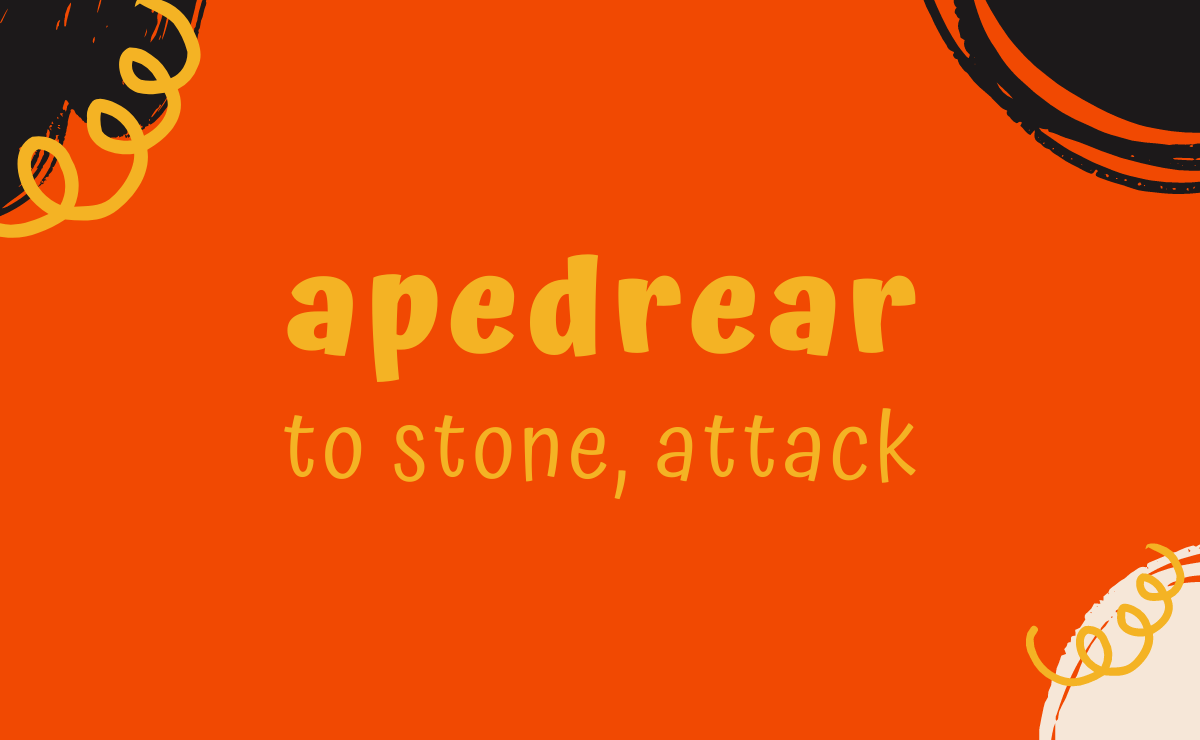 Apedrear conjugation - to stone