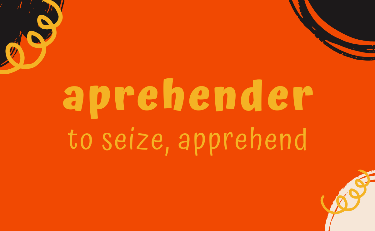 Aprehender conjugation - to seize