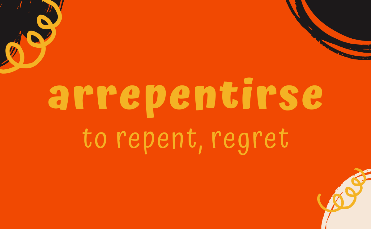 Arrepentirse conjugation - to repent