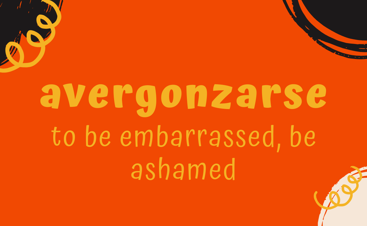 Avergonzarse conjugation - to be embarrassed