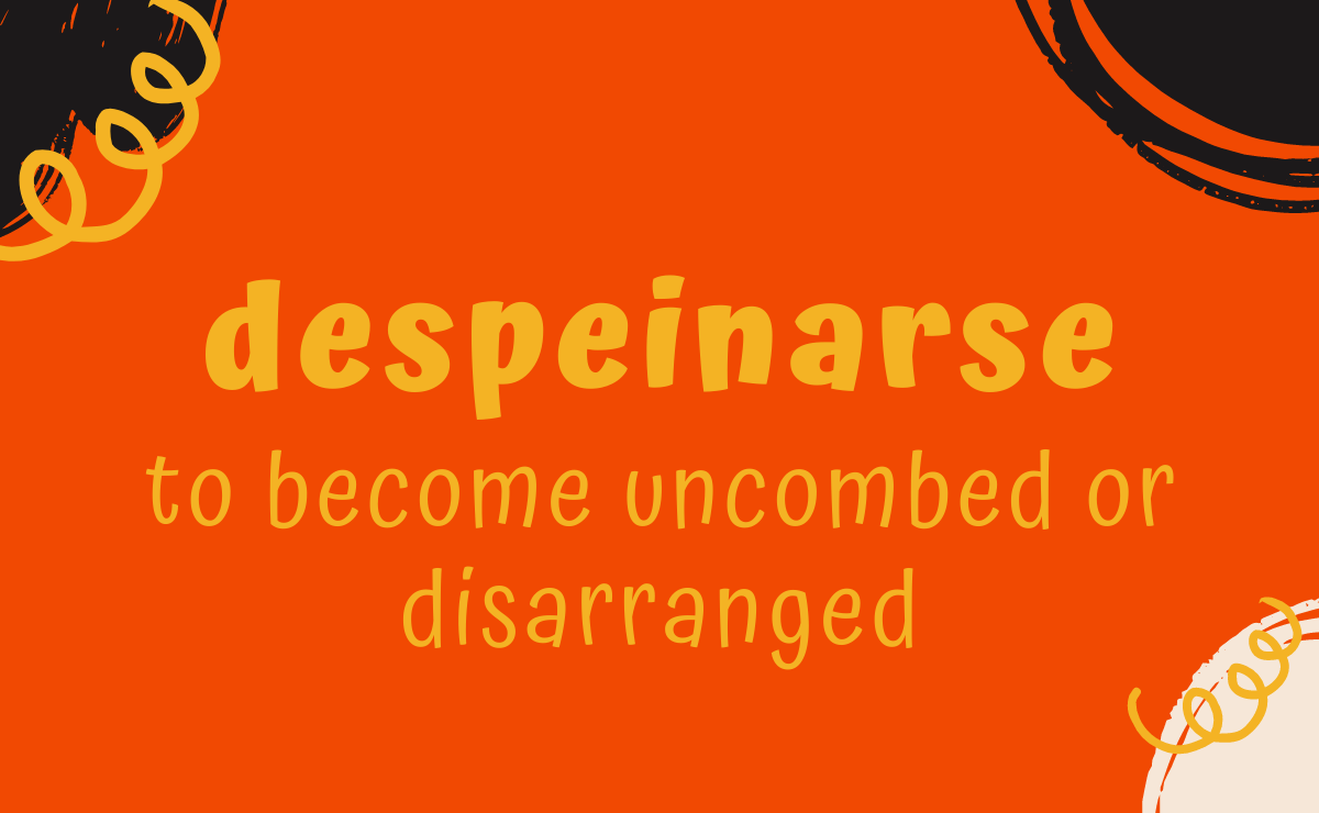 Despeinarse conjugation - to mess one's hair up