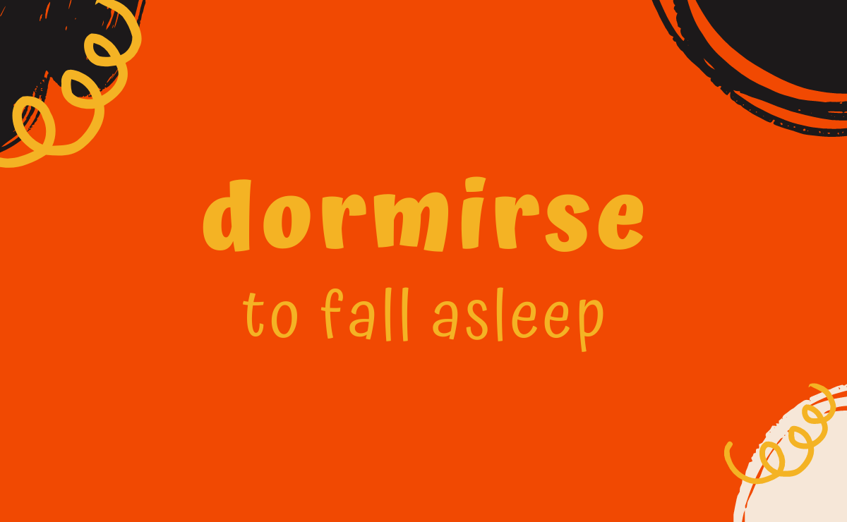Dormirse conjugation - to fall asleep