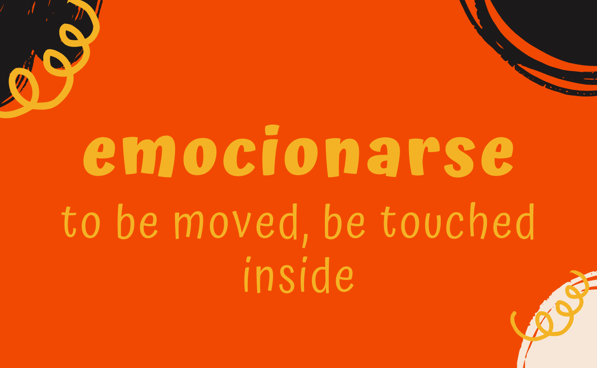 Emocionarse conjugation - to be moved