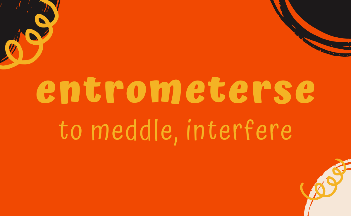 Entrometerse conjugation - to meddle