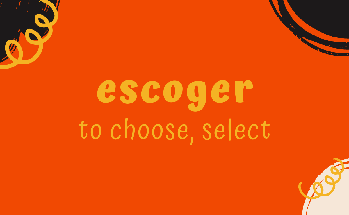 Escoger conjugation - to choose